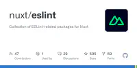 GitHub - nuxt/eslint: Collection of ESLint-related packages for Nuxt's image