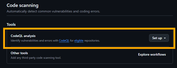 Setting up CodeQL