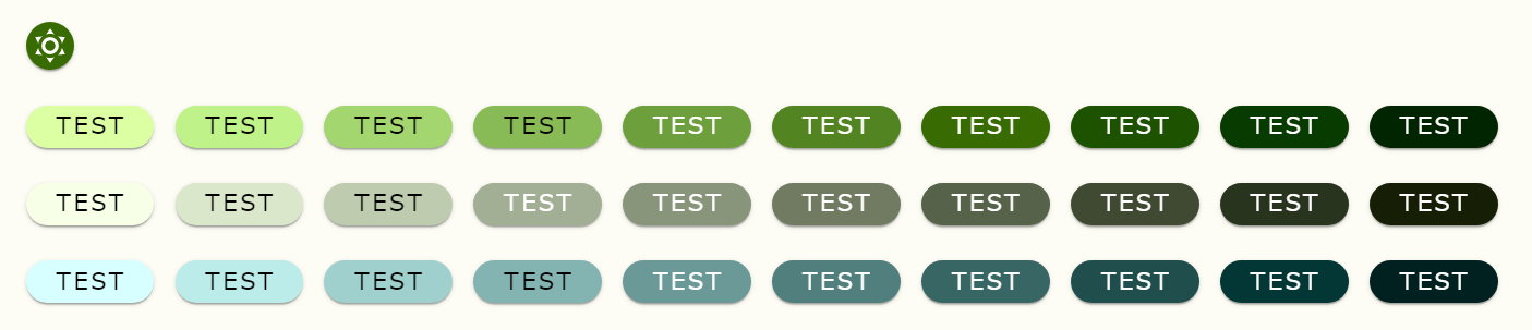 VBtnの設定が一括で付与されたようす