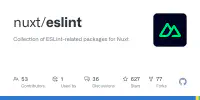 GitHub - nuxt/eslint: Collection of ESLint-related packages for Nuxt image
