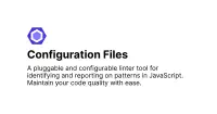Configuration Files - ESLint - Pluggable JavaScript Linter image