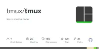 GitHub - tmux/tmux: tmux source code image