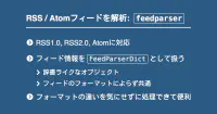 Python, feedparserでRSS, Atomフィードを解析 | note.nkmk.me image