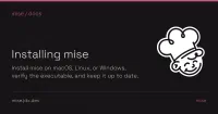 Installing mise | mise-en-place image