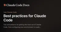 Best practices for Claude Code - Claude Code Docs image